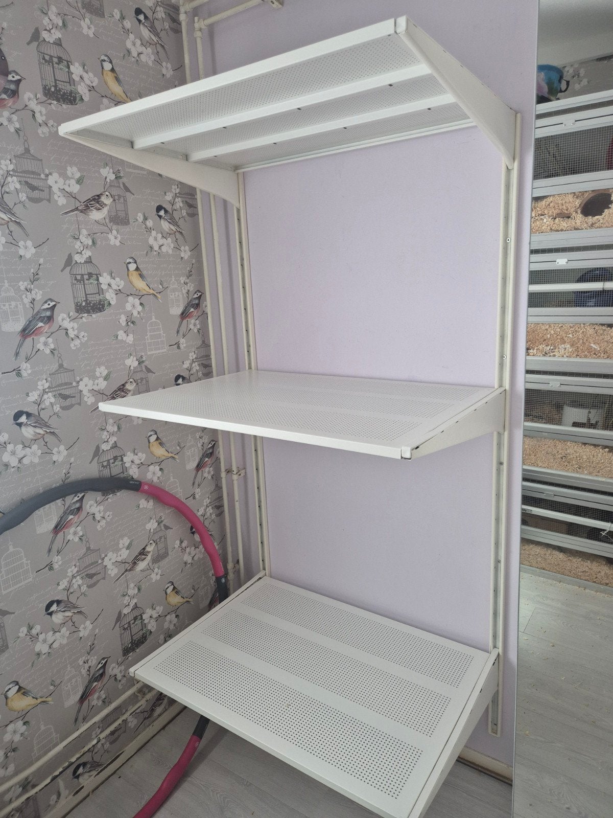 IKEA ALGOT wandrek met 3 geperforeerde planken, Ophalen, Gebruikt