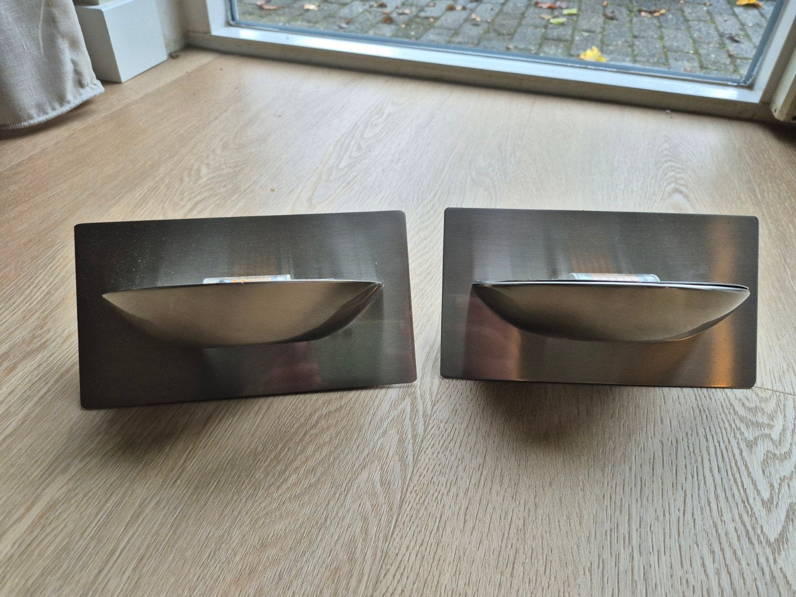 2x LED Wandlamp 20x11 cm, Inclusief LED Lampen, Ophalen of Verzenden, Metaal