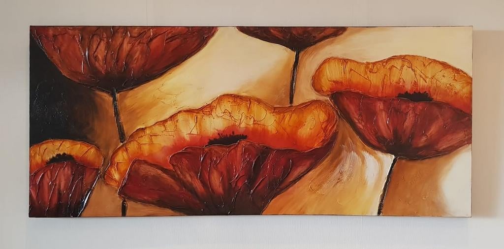 Schilderij met papavers, Ophalen