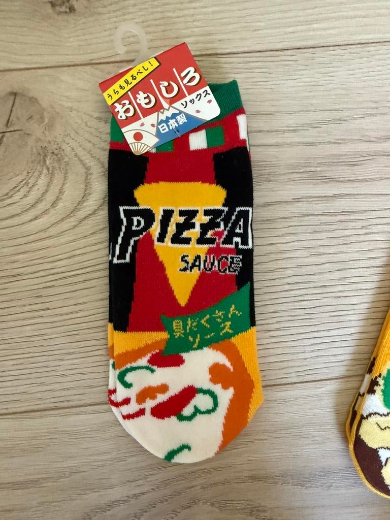 Pizza/Noedle sokken, Kleding | Heren, Sokken en Kousen, Ophalen, Zo goed als nieuw, Overige maten, Overige kleuren