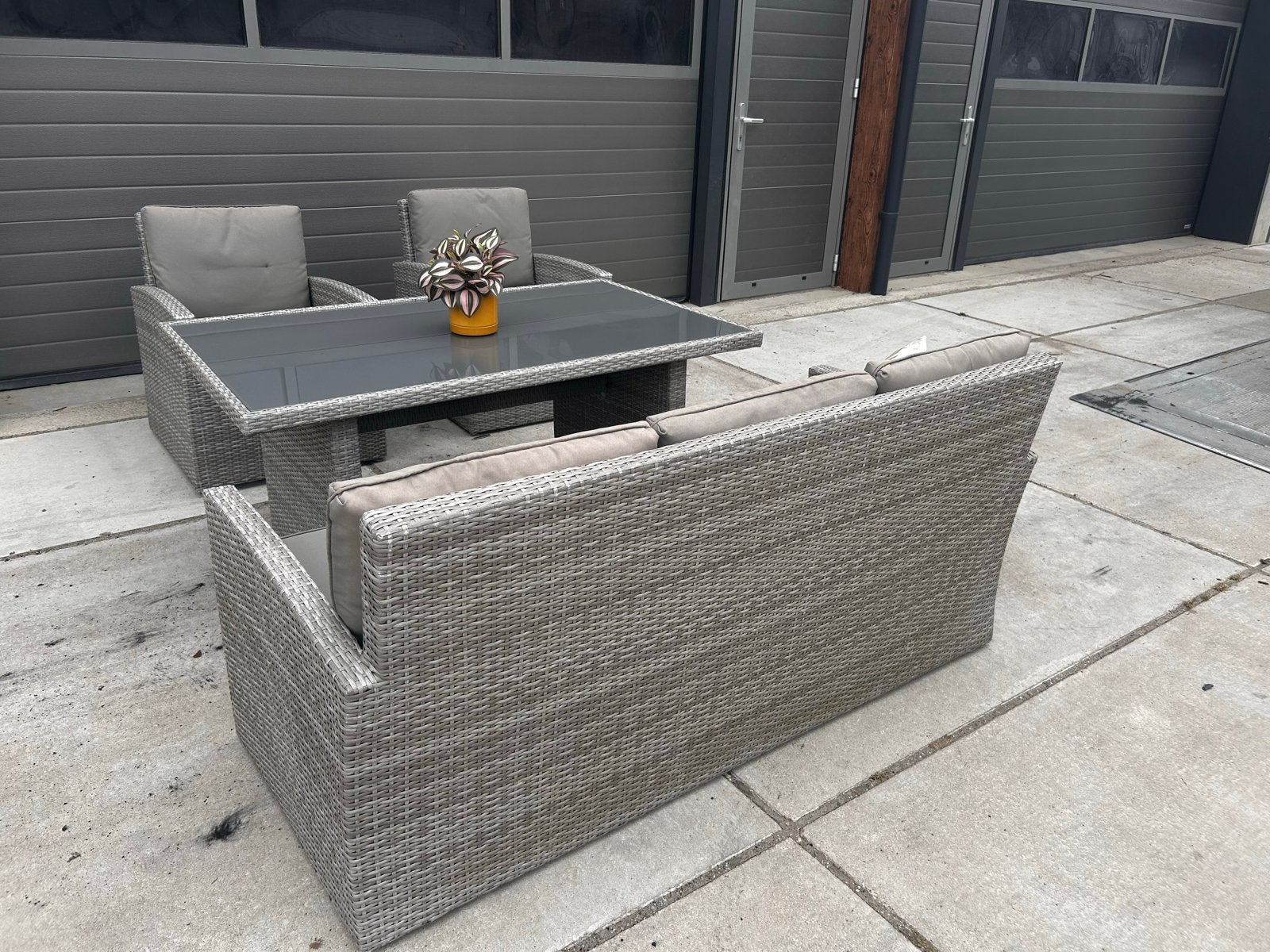 Schitterende hoge dining loungeset - Perfecte staat!, Tuin en Terras, Ophalen, 5 zitplaatsen, Bank, .