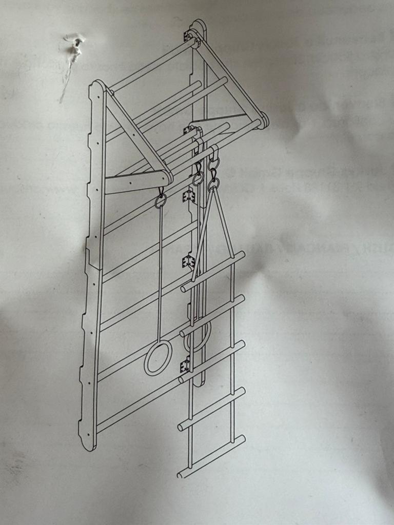 Juskys wallbars voor kind, Ophalen, Zo goed als nieuw, 2 tot 4 meter