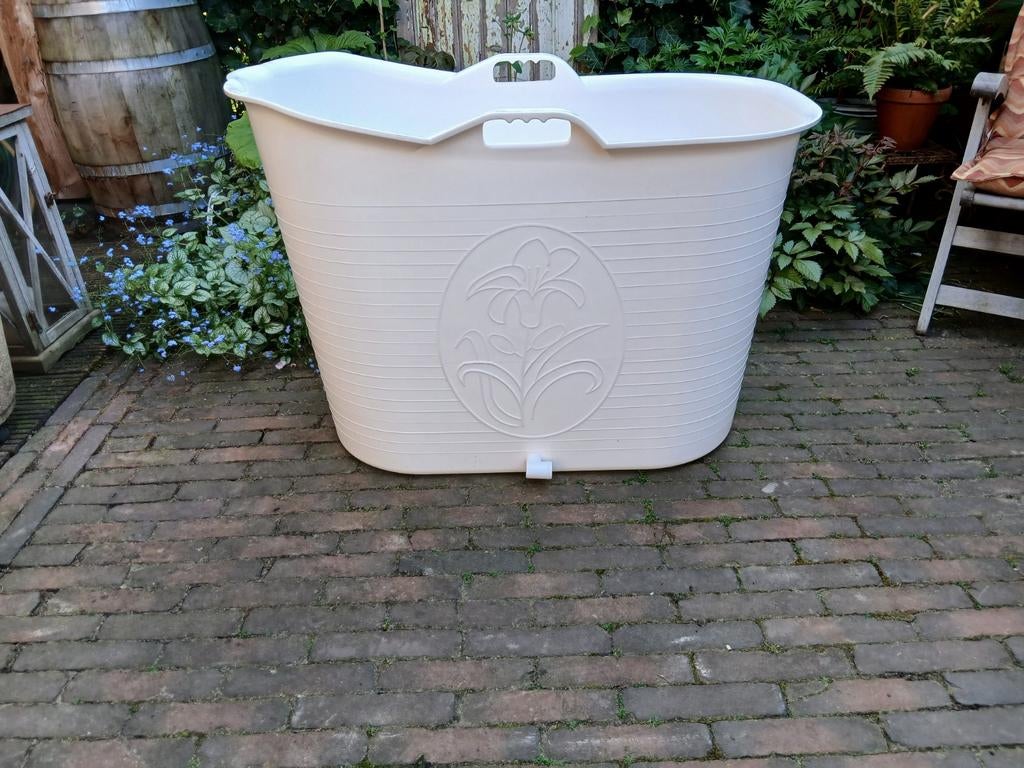 Mobiel ligbad / zitbad voor volwassenen - Crème, Ophalen, Gebruikt, Beige, Overige typen