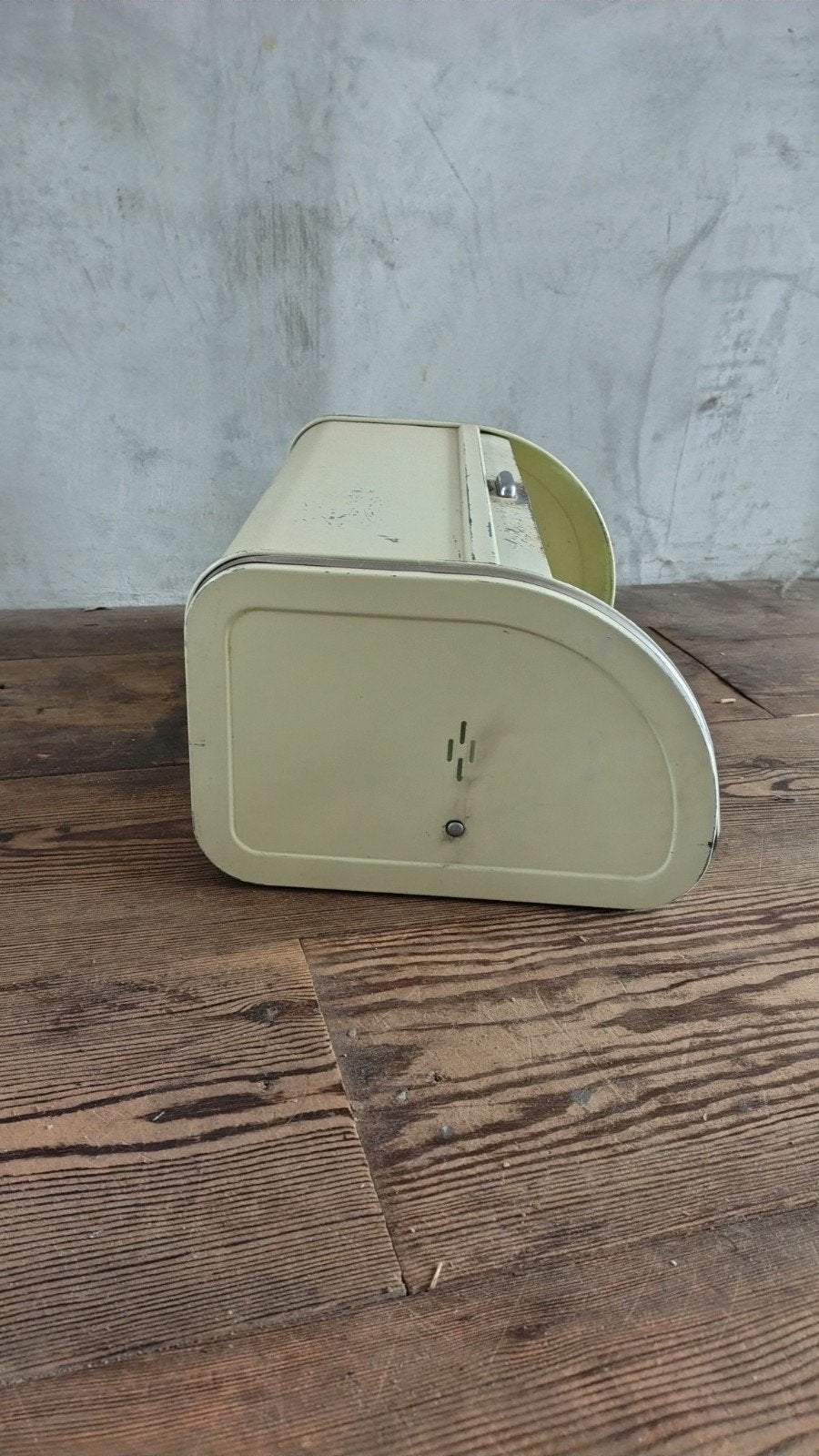 Vintage Brabantia broodtrommel - lichtgeel, Ophalen