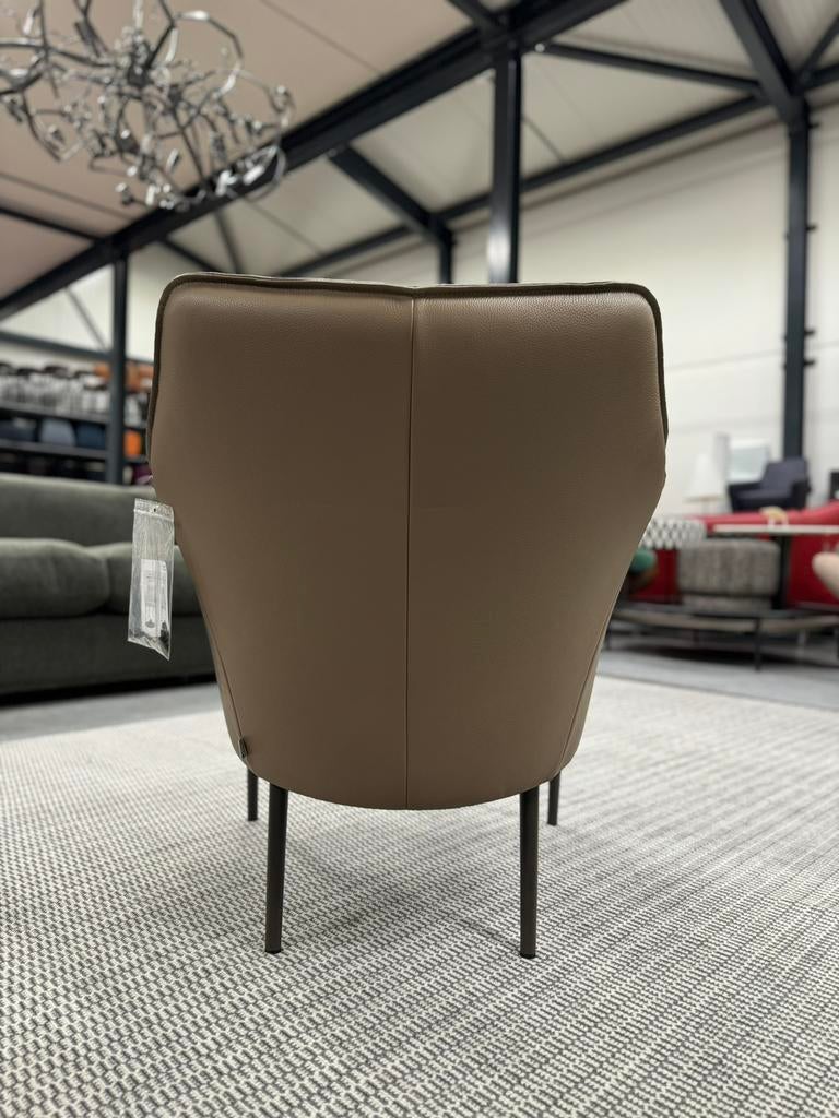 Nieuw Jori Fuga Fauteuil Celia Mokka Design stoel leer, Jori, Nieuw, Ophalen of Verzenden, 50 tot 75 cm