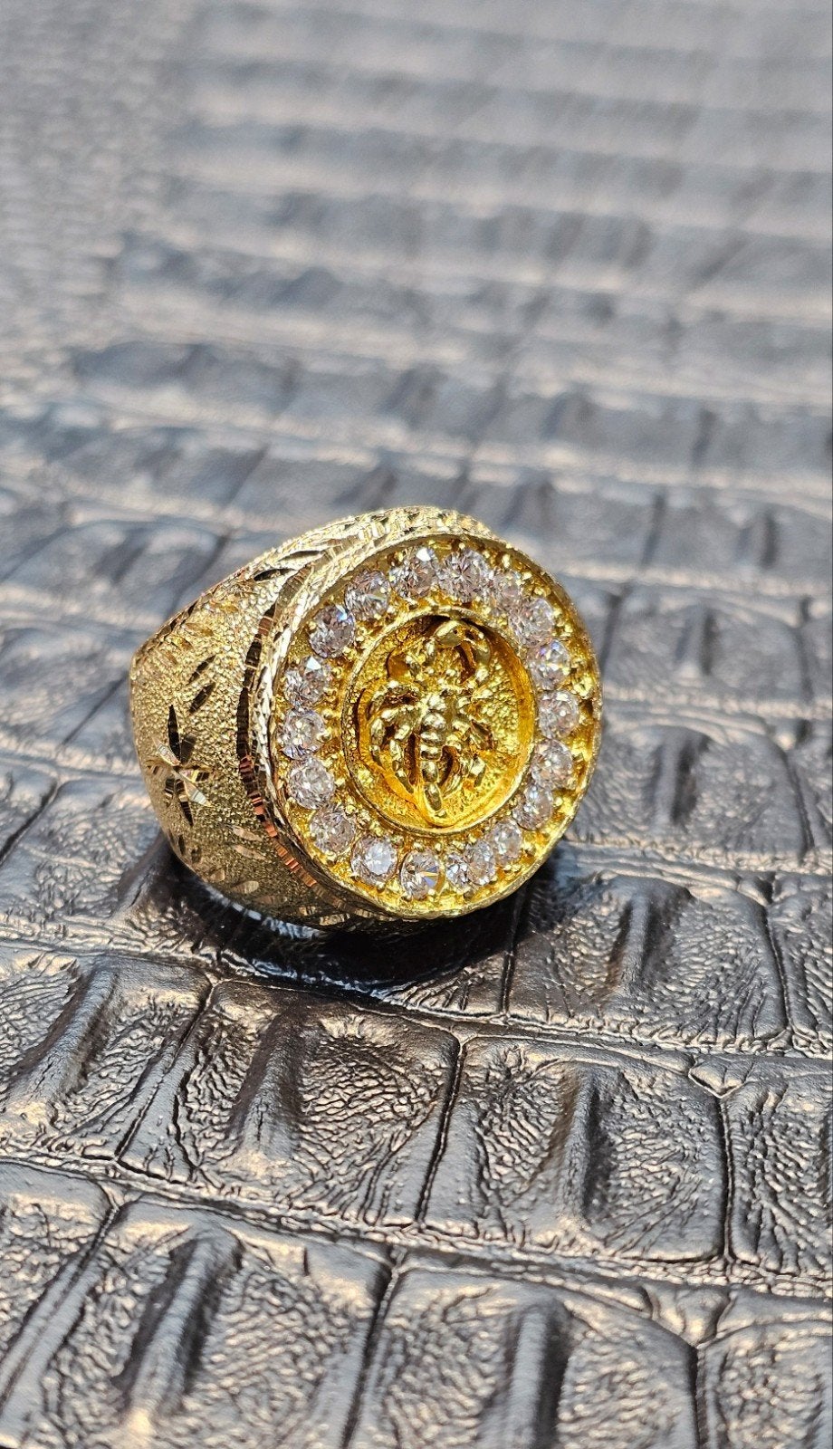 18k gouden ring met Scorpion, 18 tot 19, Heer, Nieuw, Ophalen of Verzenden