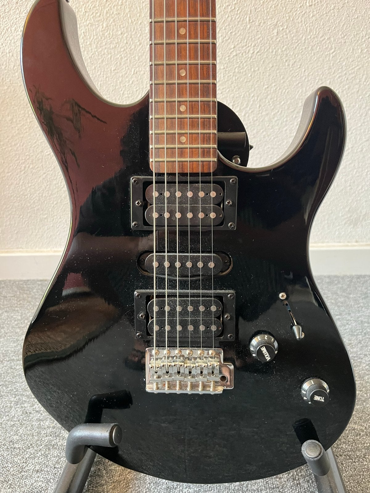 Yamaha ERG 121C elektrische gitaar + standaard, Ophalen, Gebruikt, Solid body, Overige merken