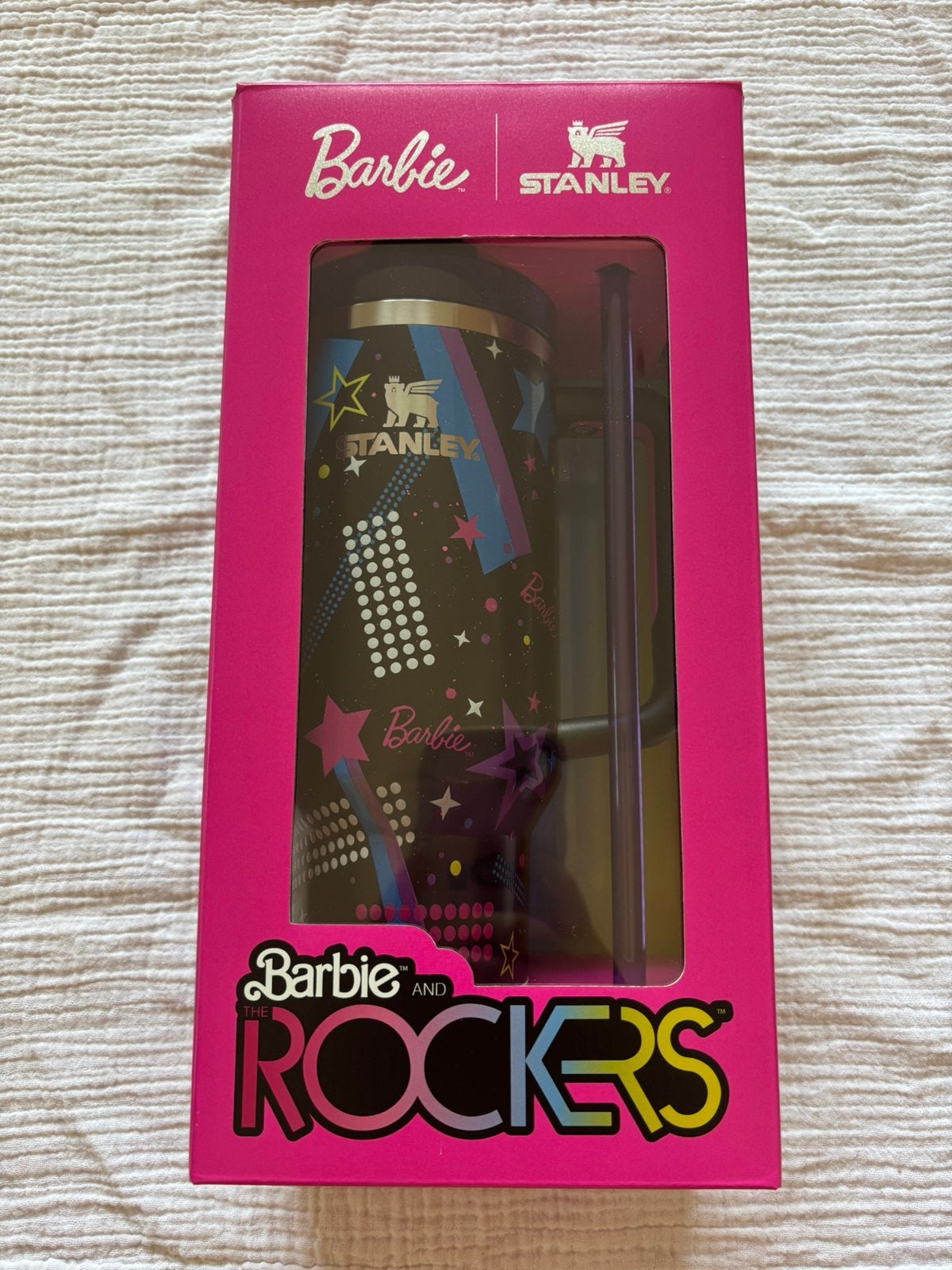 NIEUW! Barbie rockers stanley fles cup limited edition 40OZ, Ophalen of Verzenden