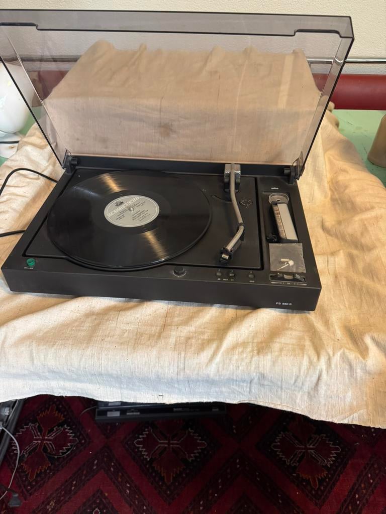 Braun PS 550S, Platenspeler, vintage, Audio, Tv en Foto, Platenspelers, Ophalen of Verzenden, Zo goed als nieuw, Platenspeler