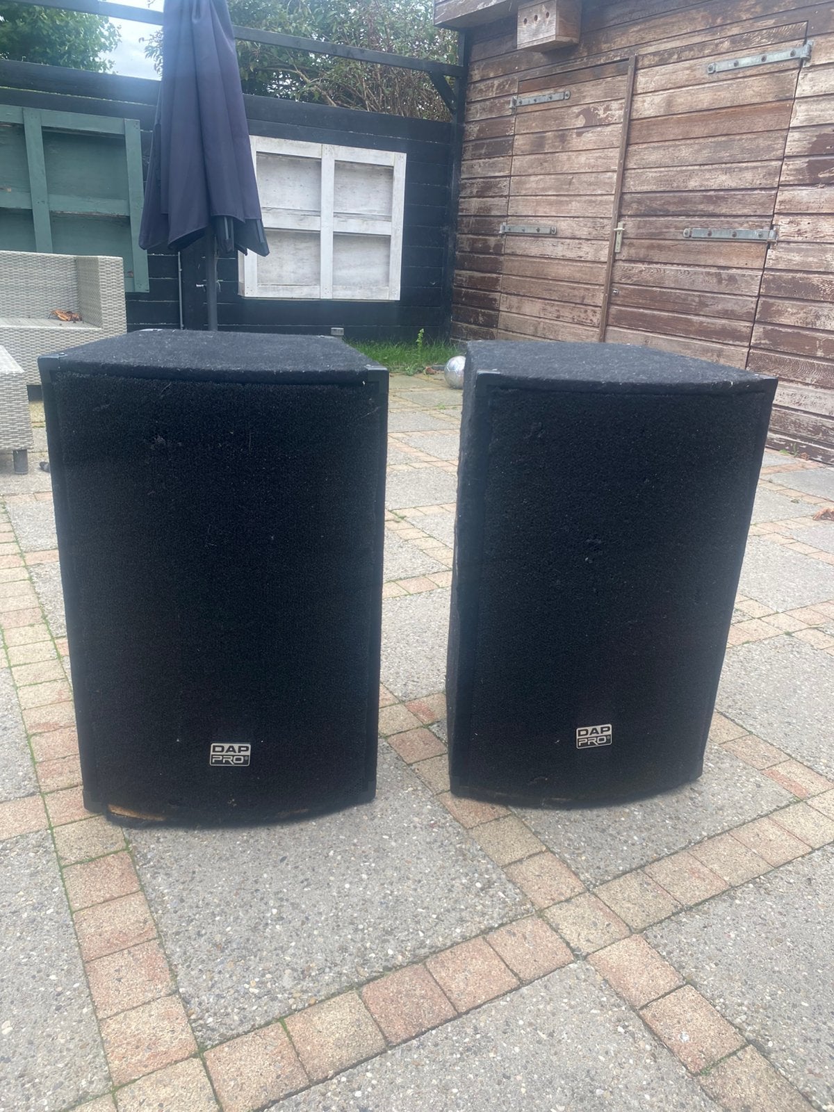 2 DAP speakers tekoop., Muziek en Instrumenten, Versterkers | Keyboard, Monitor en PA, Ophalen, Gebruikt, Minder dan 500 watt
