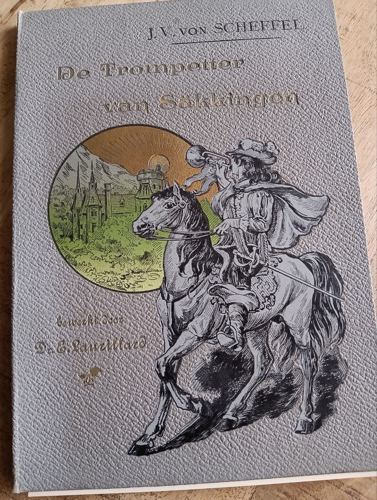 Antieke Prenten in map 1890 De Trompetter van Säkkingen, Ophalen of Verzenden, Voor 1940, Zo goed als nieuw