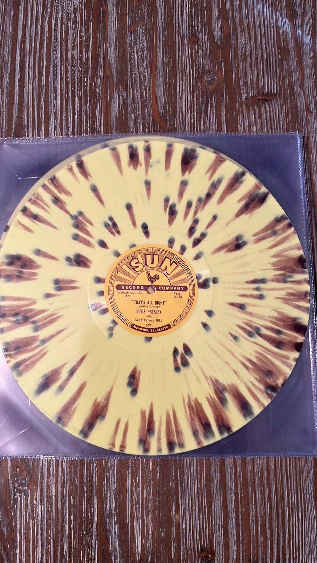 Elvis prodigy of Sun records,splattered vinyl., LP, 10 inch, Speciale editie, Ophalen of Verzenden