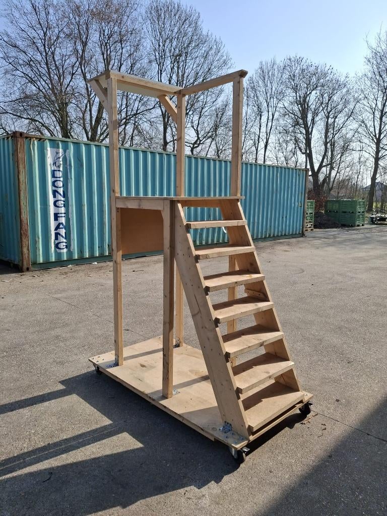 Werkplateau voor bijv garage, Ophalen, Gebruikt, Rolsteiger of Kamersteiger, Minder dan 2 meter