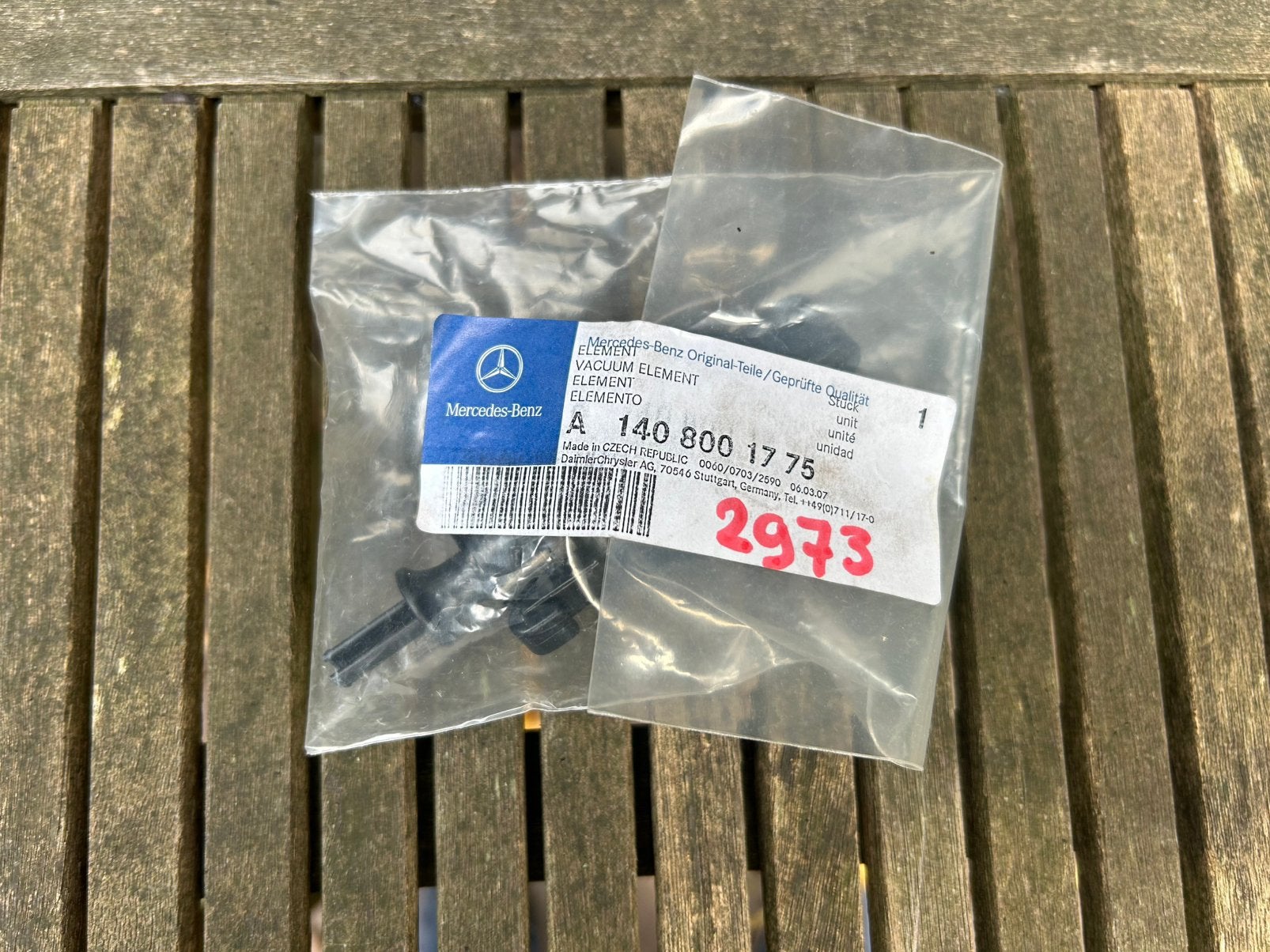Mercedes-Benz W140 vacuümelement A1408001775 NOS, Ophalen of Verzenden, Nieuw, Mercedes-Benz