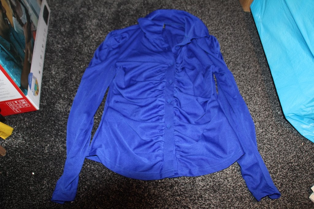blouse blauw shein, Kleding | Dames, Maat 38/40 (M), Blauw, Ophalen of Verzenden, Gedragen