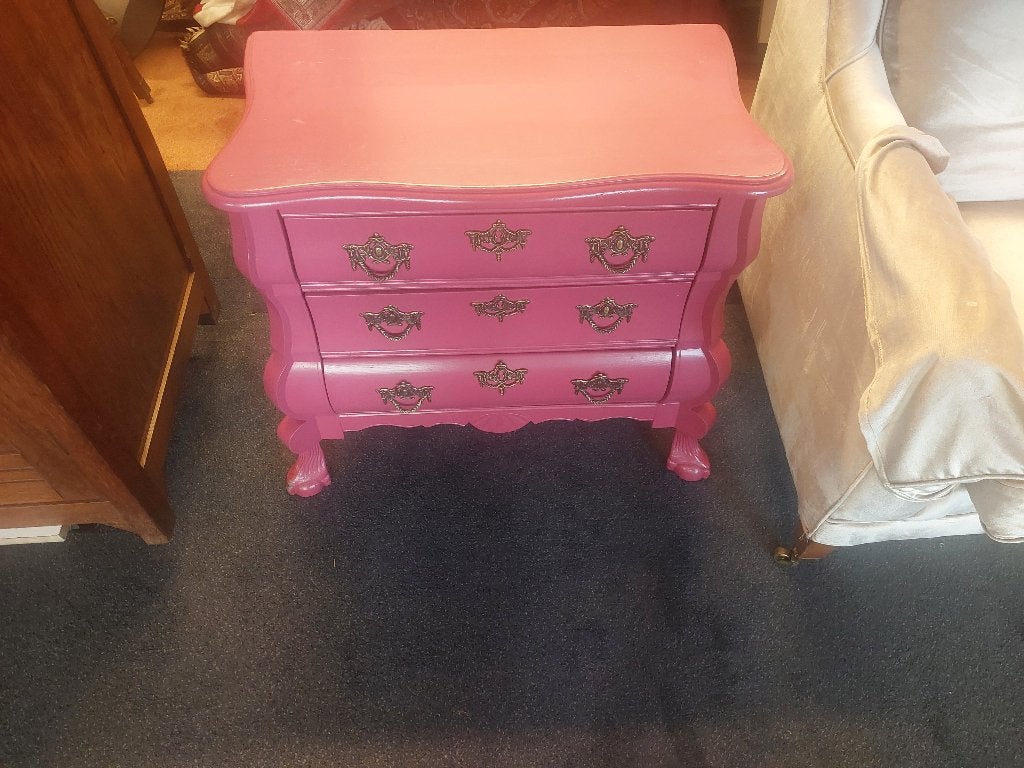 roze brocant buikkastje ( 501072), Ophalen, Gebruikt, 50 tot 100 cm, 3 of 4 laden