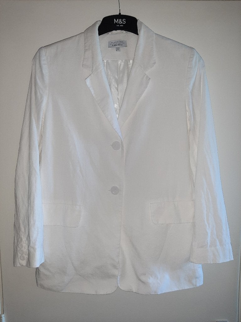 & other stories 100% linnen blazer (38), Maat 38/40 (M), Verzenden, Wit, & Other Stories