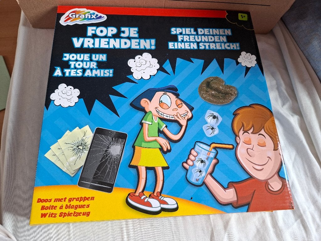 Fop je vrienden! Doos met grappen, Ophalen of Verzenden, Jongen of Meisje