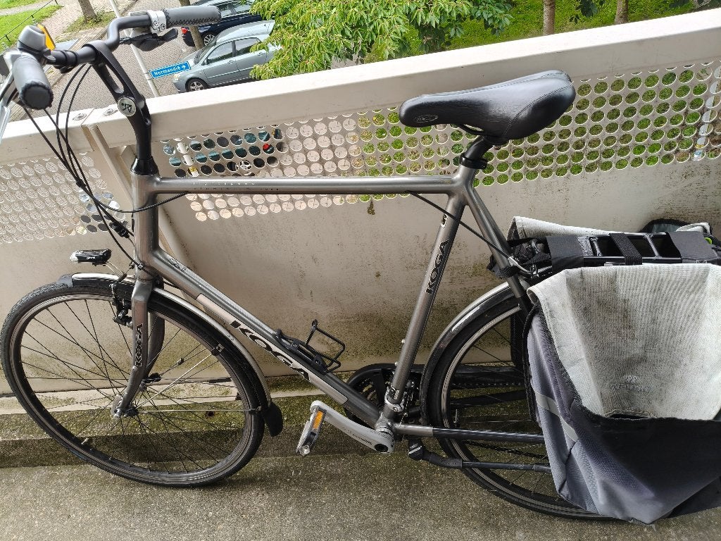 Heren fiets, Gebruikt, Velgrem, Versnellingen, 65 cm of meer