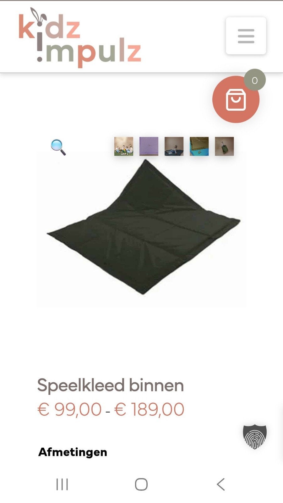 Speelkleed Kidsimpulz, Ophalen of Verzenden, Zo goed als nieuw