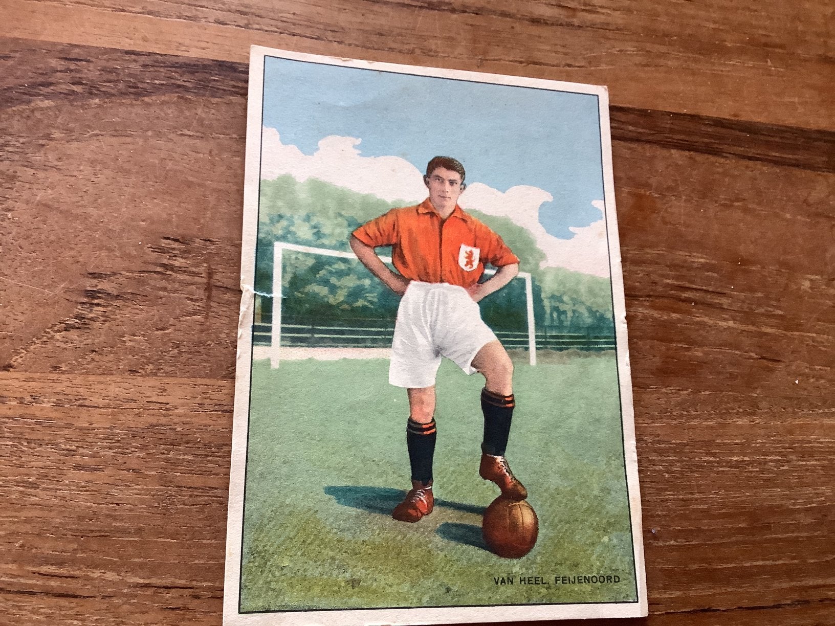 Voetbalplaatje van Heel Feijenoord briefkaartformaat, Ophalen of Verzenden, Gebruikt, Feyenoord