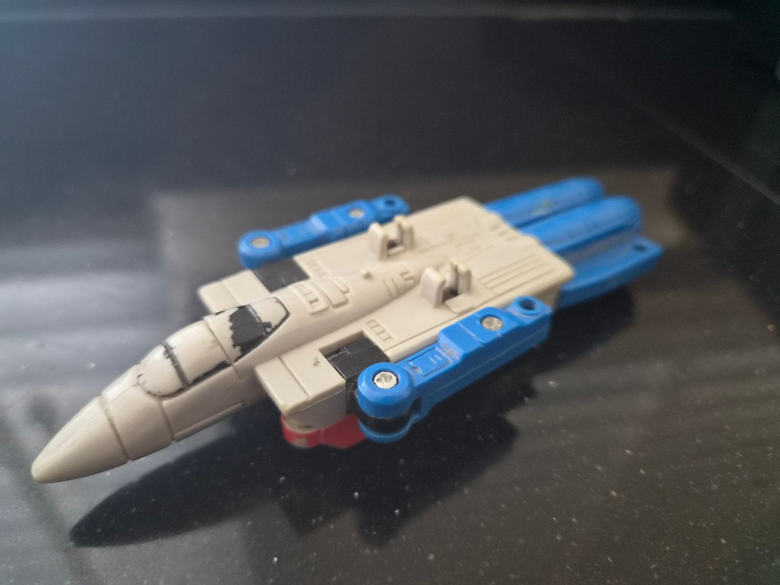 Vintage Hasbro Transformers Straaljager 1989, Verzamelen, Transformers, Gebruikt, Ophalen