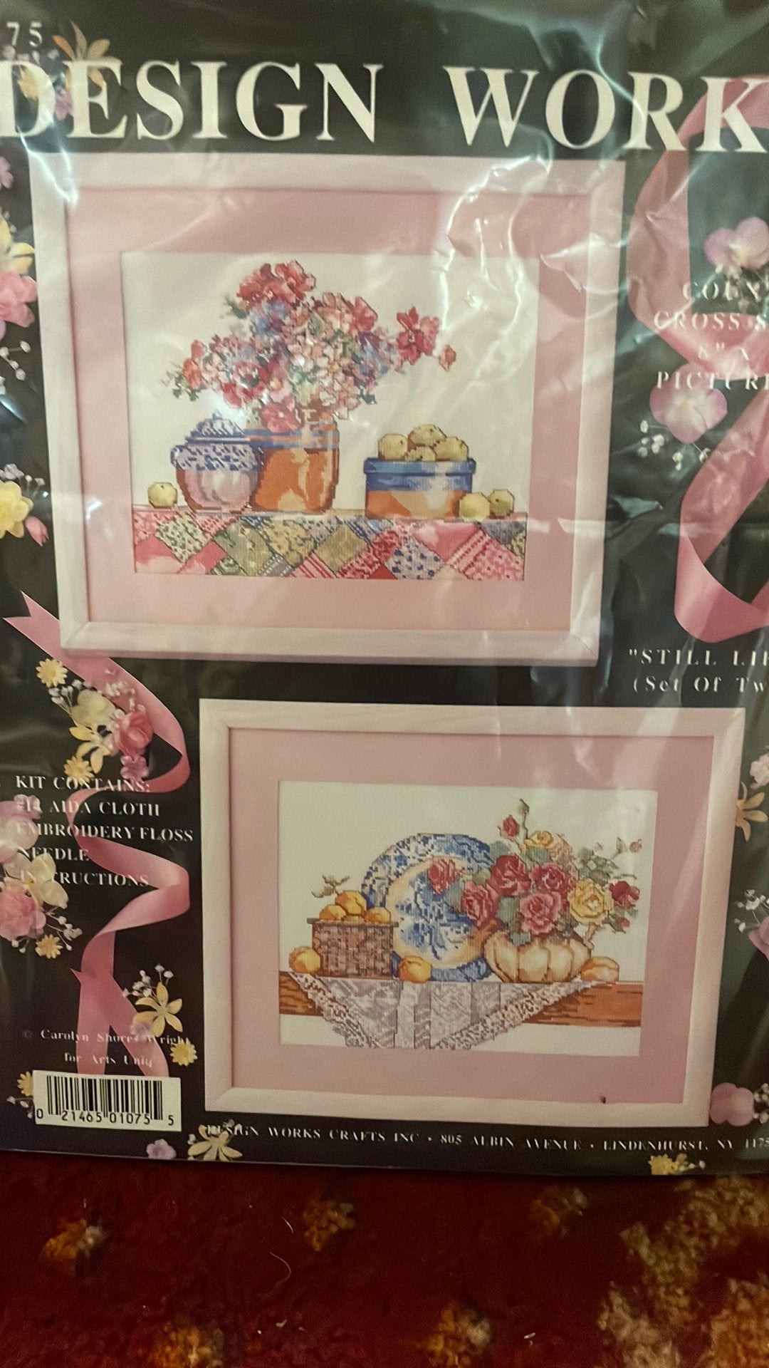 Set van 2 borduurpakket bloemen, Ophalen of Verzenden, Nieuw, Borduurpakket