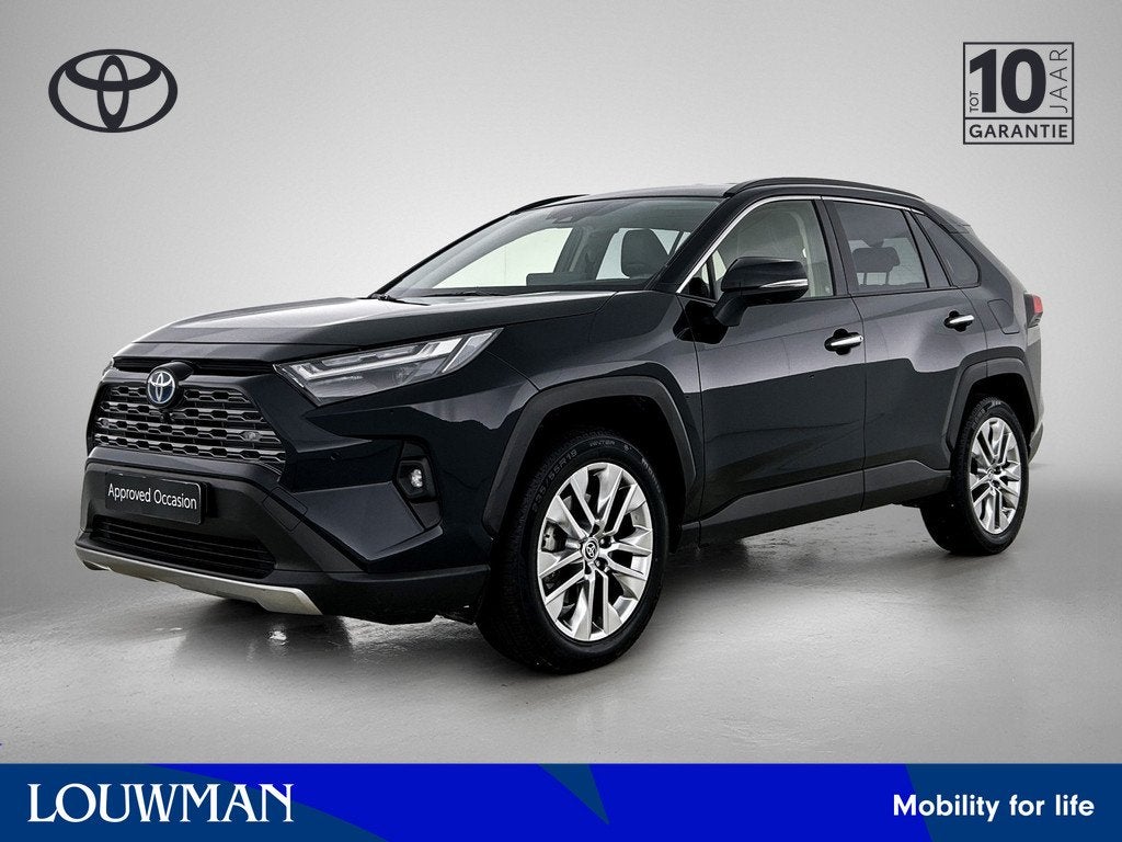 Toyota RAV4 2.5 Hybrid AWD Executive | Navigatie | Leer | El, Auto's, Toyota, Bedrijf, Te koop, Rav4, Lederen bekleding, Metallic lak