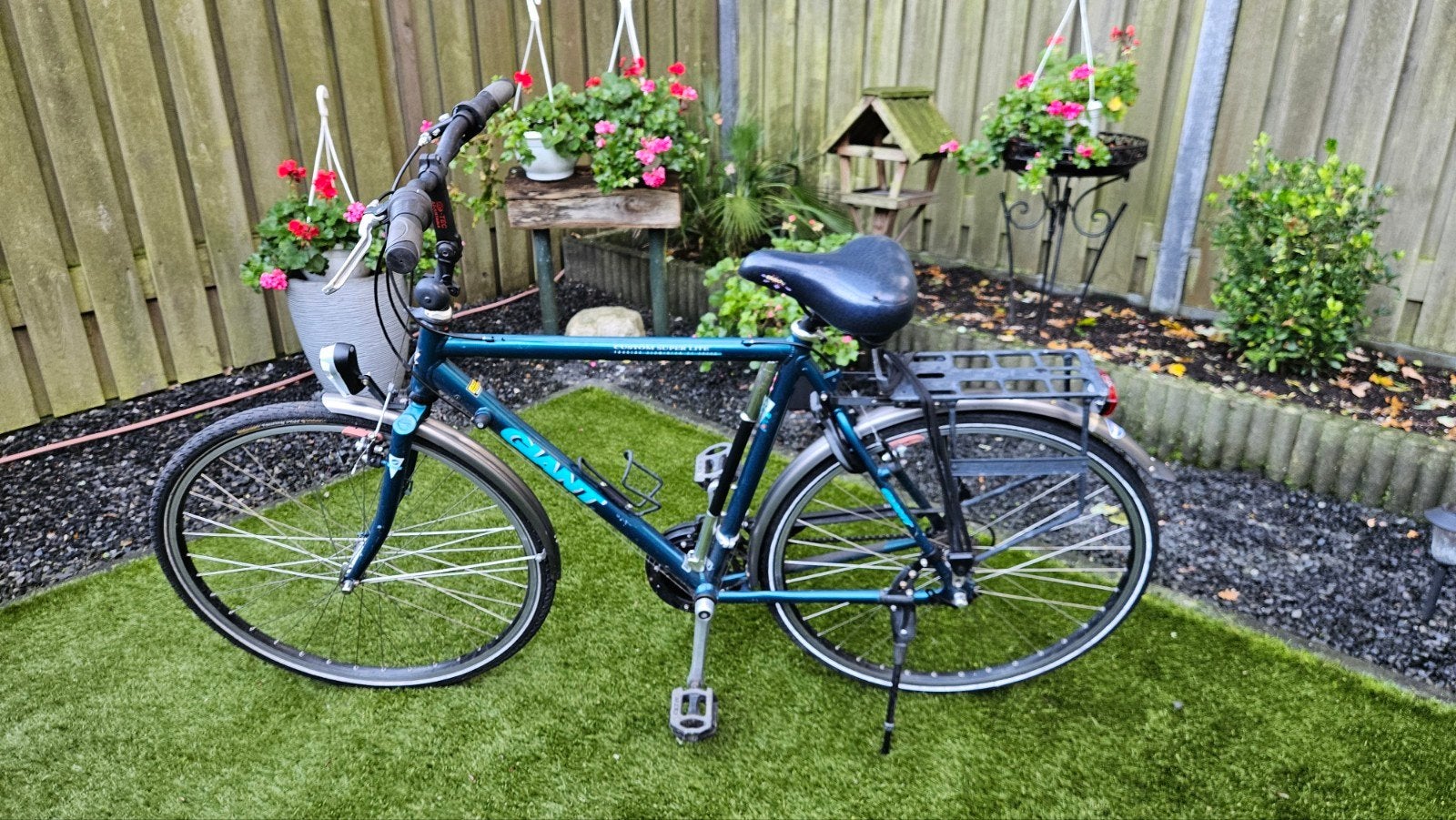 heren fiets 28 inch fr 55 GIANT, Velgrem, Versnellingen, Zo goed als nieuw, 53 tot 57 cm