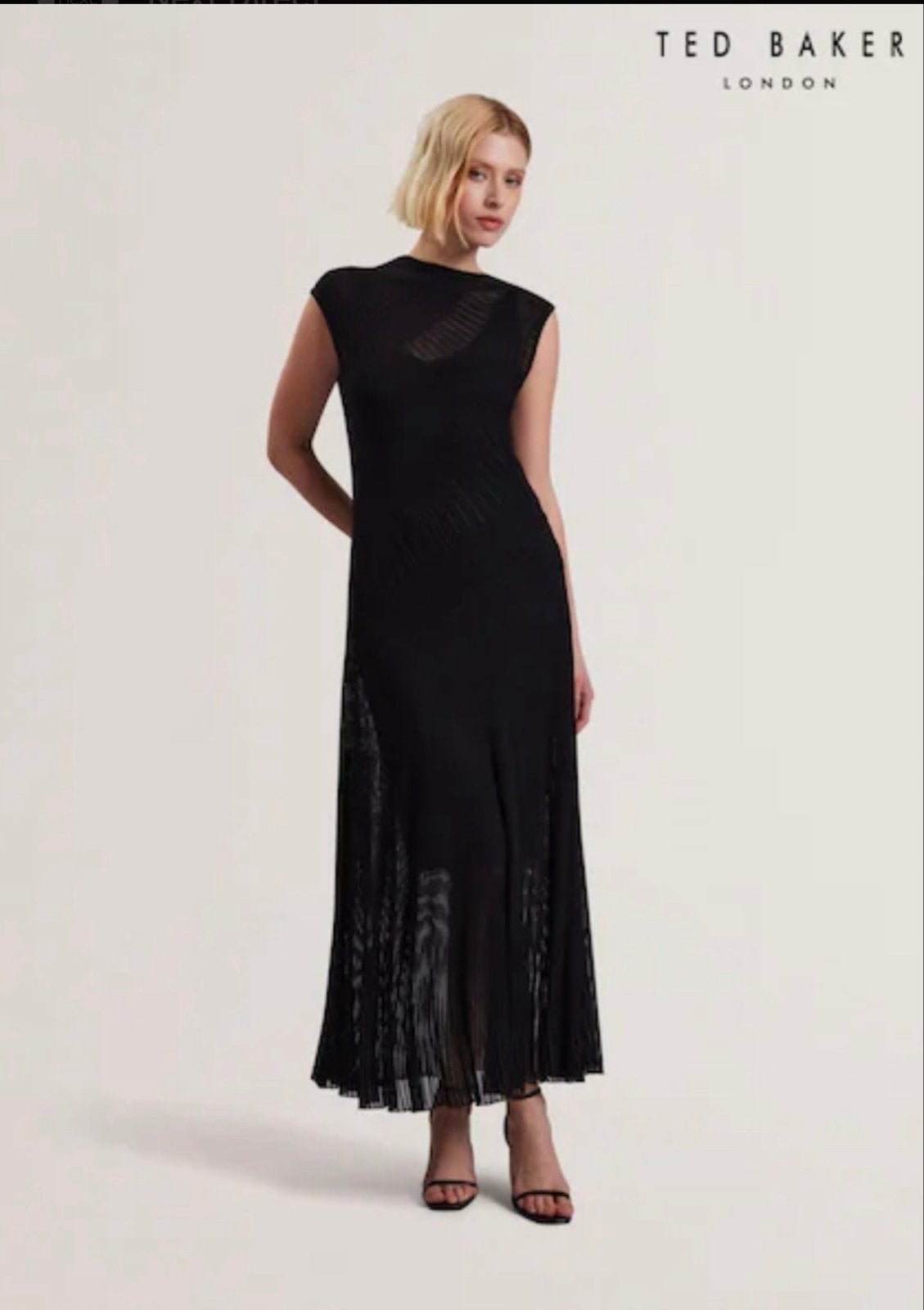 Ted Baker Celyina jurk maat 6 (44/46), Zwart, Maat 46/48 (XL) of groter, Ophalen of Verzenden, Zo goed als nieuw