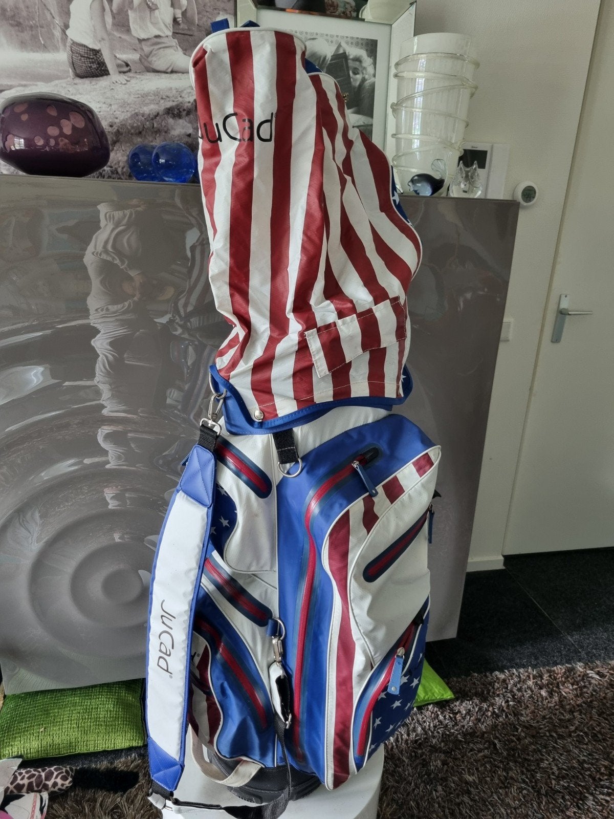 JuCad trolleytas, 14 slots, 11 geritste pockets, prima staat, Ophalen of Verzenden, Gebruikt, Tas, Overige merken