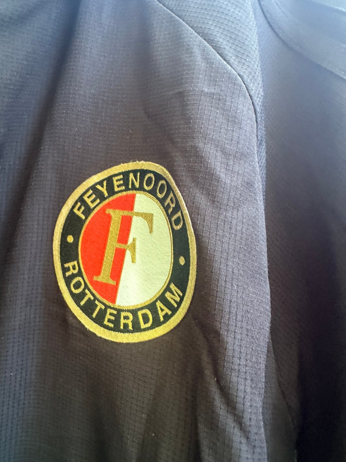 Feyenoord trainingsjas zo goed als nieuw maat s, Ophalen of Verzenden, Zo goed als nieuw, Blauw, Voetbal