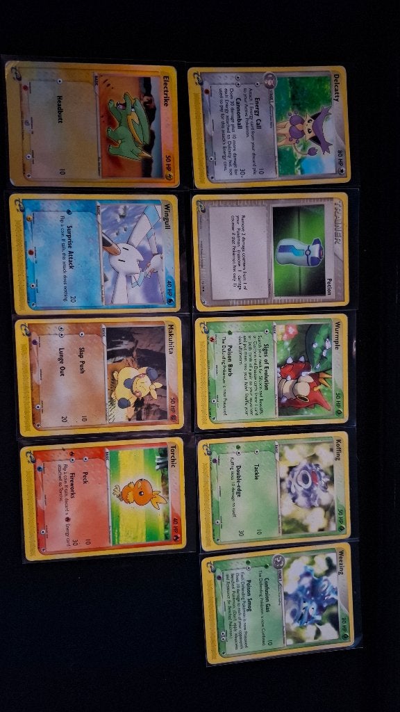 Pokémon EX Ruby & Sapphire - 9 Cards, Verzenden, Zo goed als nieuw, Meerdere kaarten