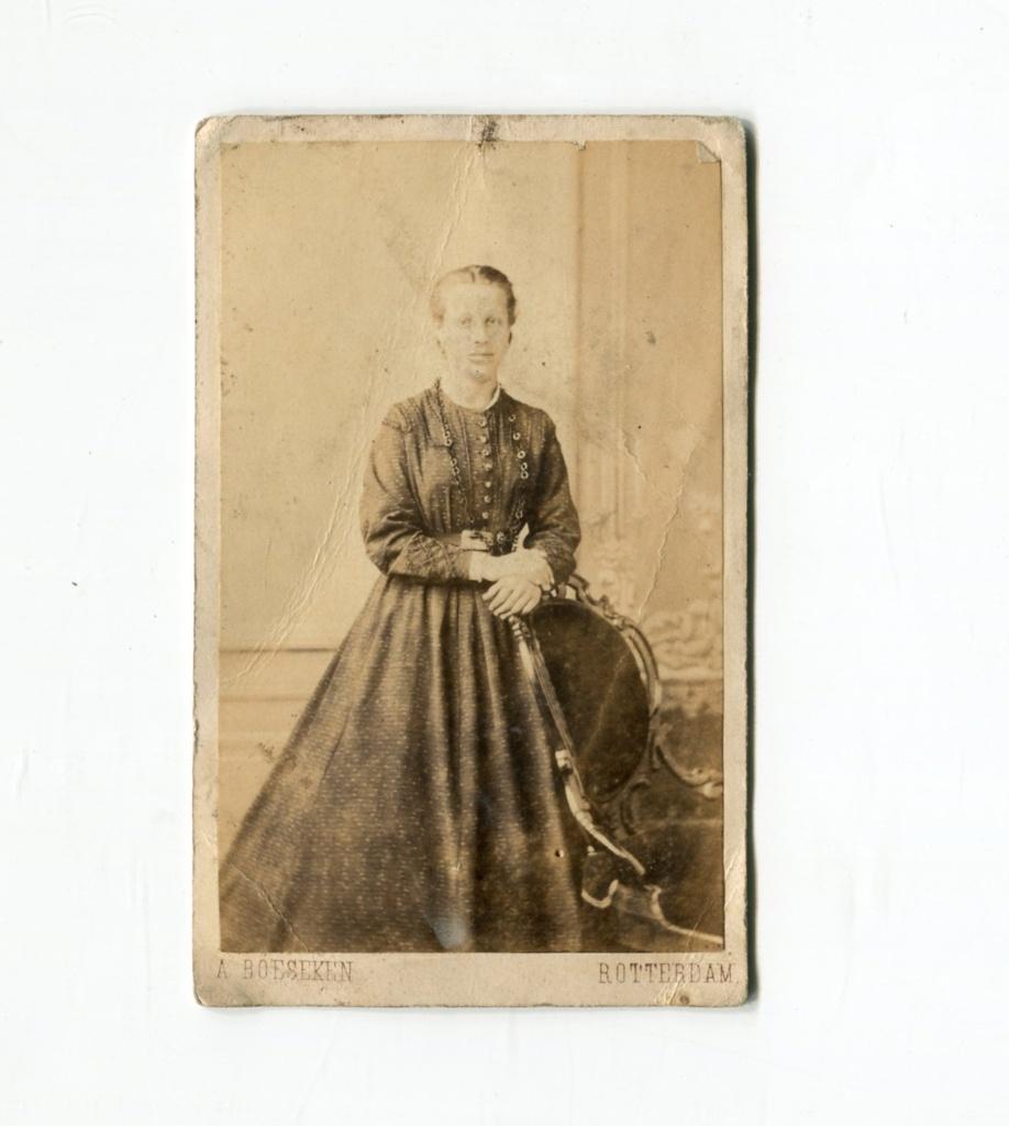 Carte de Visite. A. Böeseken. Rotterdam., Verzamelen, Foto's en Prenten, Gebruikt, Foto, Ophalen of Verzenden, Voor 1940