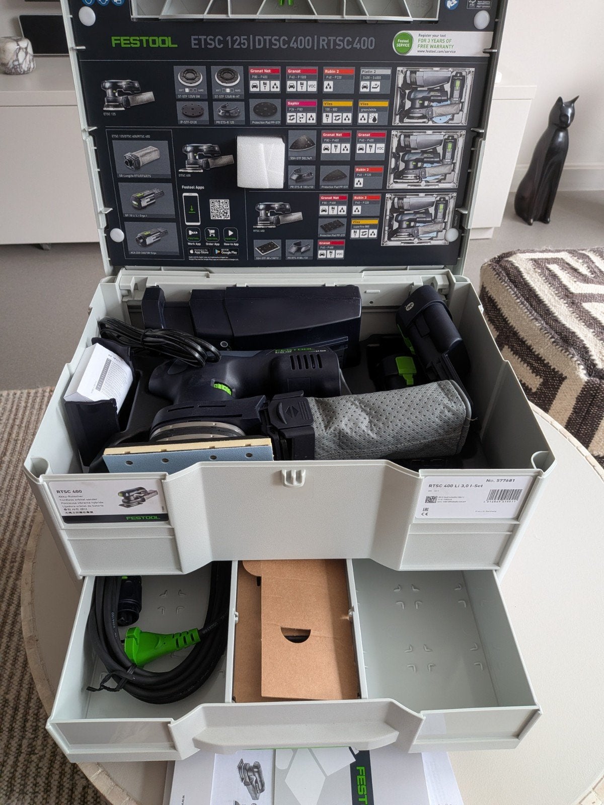 Festool RTSC 400 3,0 I-Set Accu vlakschuurmachine