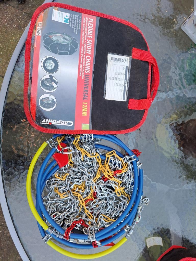 Carpoint Flexibele Sneeuwkettingen Universeel 12mm, Auto diversen, Sneeuwkettingen, Ophalen of Verzenden, Zo goed als nieuw