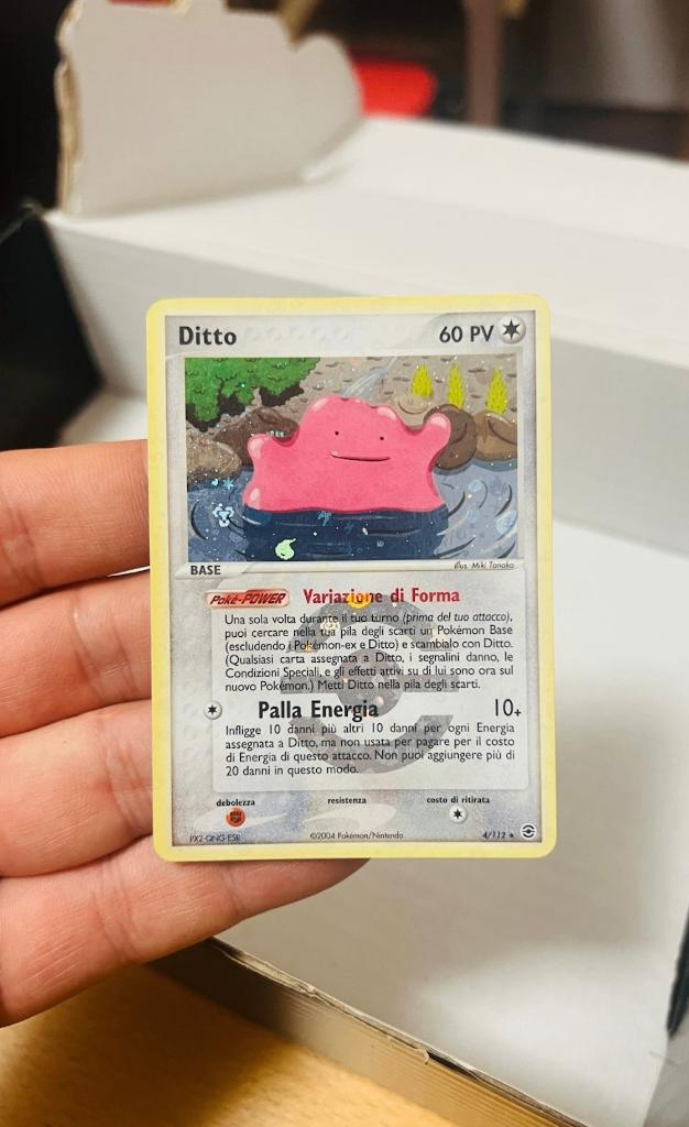 Ditto 4/112 Reverse Holo Stamped Ex Fire Red Leaf Green, Verzenden, Zo goed als nieuw, Losse kaart, Foil