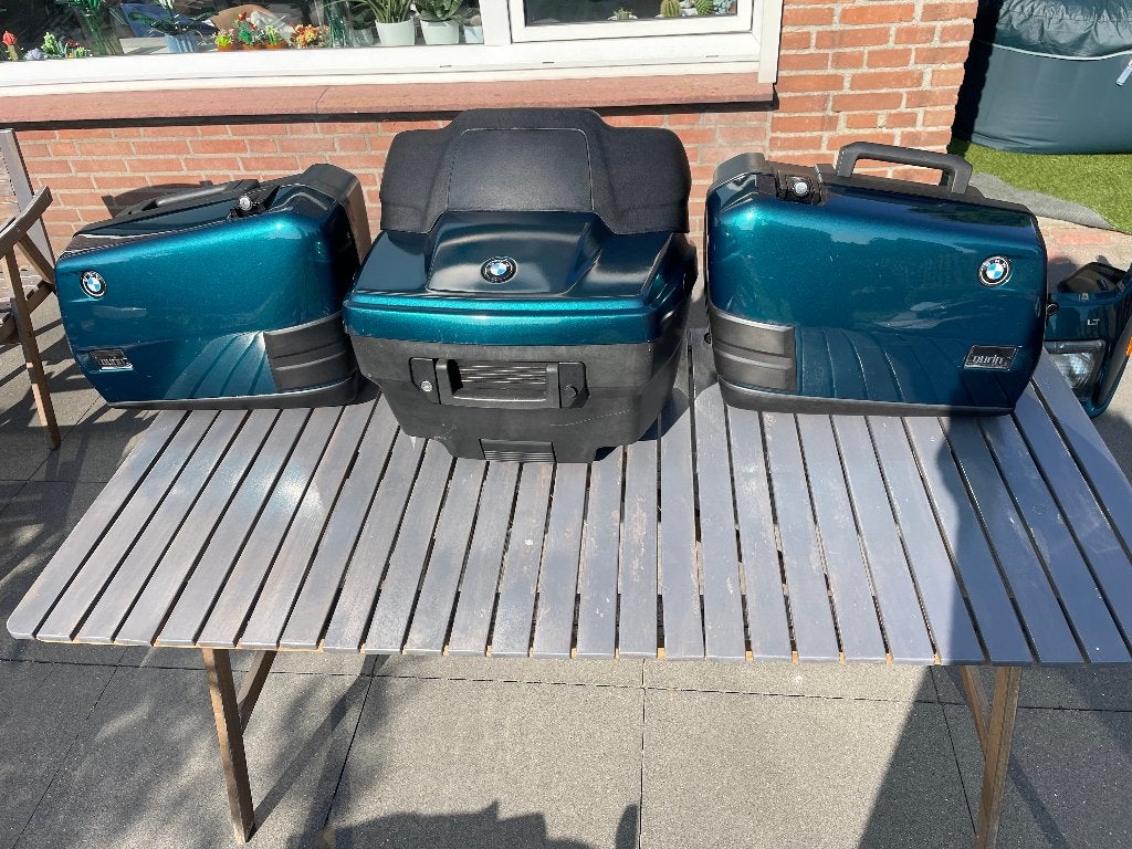 BMW K1100LT kofferset 3-delig + dragers + sleutel, Ophalen, Gebruikt
