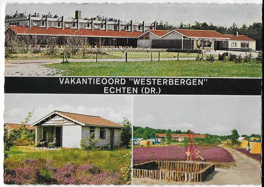 Echten recreatiepark westerbergen ansichtkaart ( a456 ), Ophalen of Verzenden, 1980 tot heden, Noord-Brabant