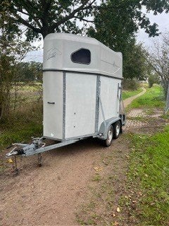 paardentrailer, Dieren en Toebehoren, Ophalen, Gebruikt, Hout, 1½-paards trailer
