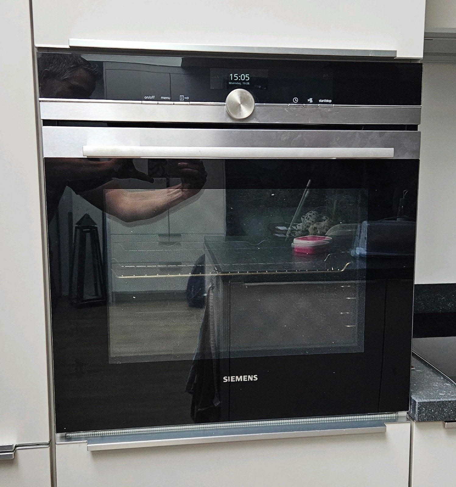 Siemens inbouwoven 60cm, Ophalen, Gebruikt, Hete lucht, Siemens
