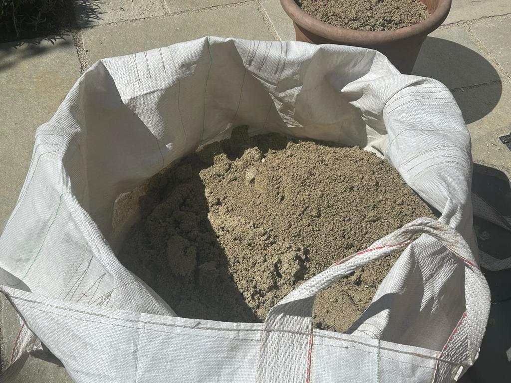 40 liter Nobre Cál halfverharding geel bruin, Ophalen, Nieuw, Kalksteen