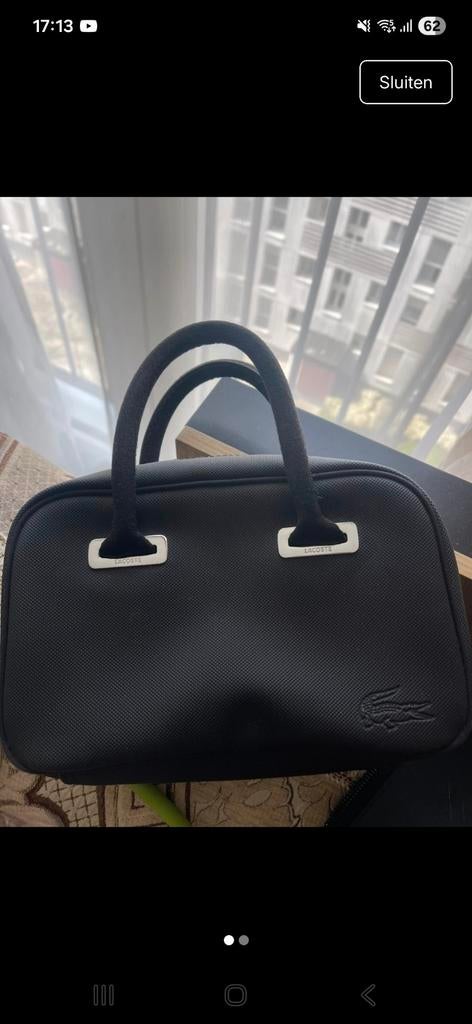 Lacoste handtasje zwart, Sieraden, Tassen en Uiterlijk, Tassen | Damestassen, Ophalen of Verzenden, Zwart, Handtas