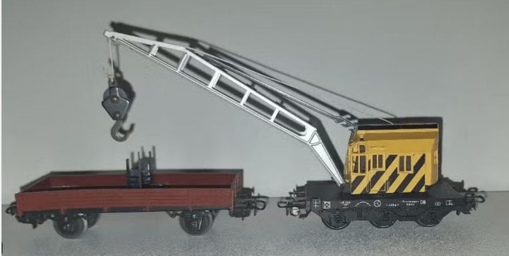 Marklin H0 4671 - Draaibare Ardelt-bergingskraan in ovp, Wisselstroom, Wagon, Ophalen of Verzenden, Zo goed als nieuw