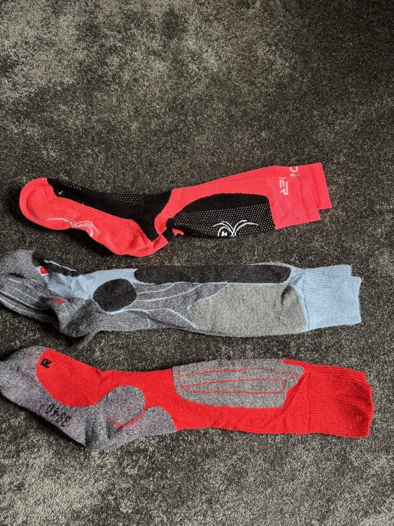Te koop 3 paar dames ski sokken, Ophalen of Verzenden, Gedragen, Maat 38/40 (M), Overige typen