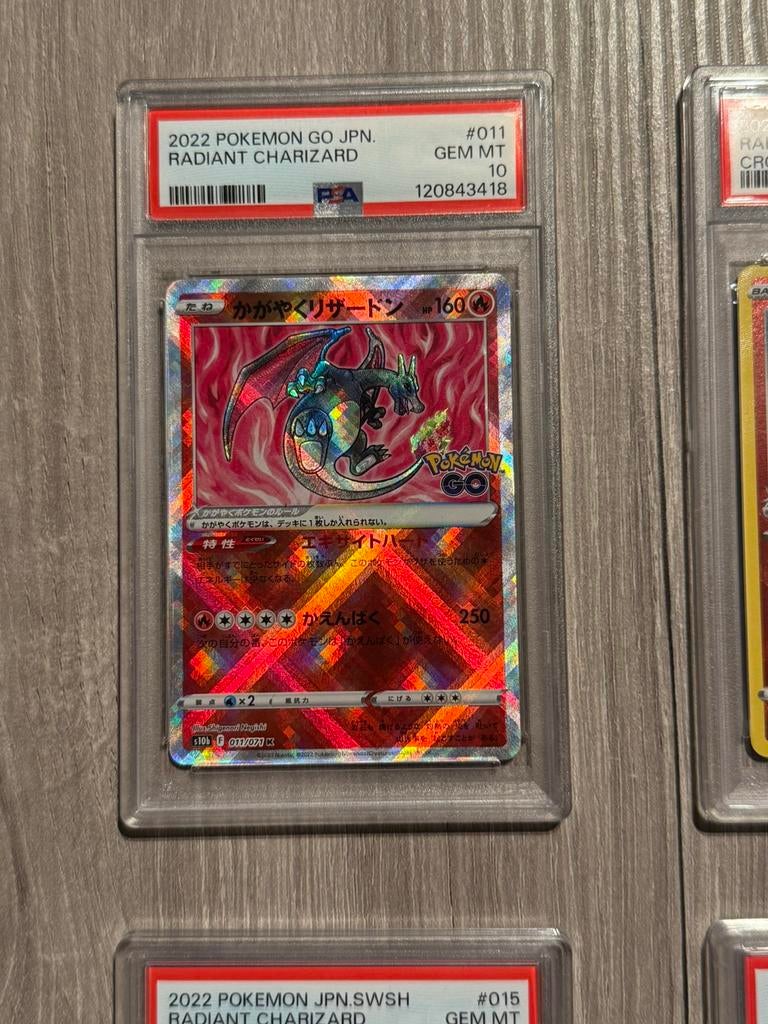 Radiant charizard pokemon go japanese psa10, Hobby en Vrije tijd, Verzamelkaartspellen | Pokémon, Ophalen of Verzenden, Zo goed als nieuw