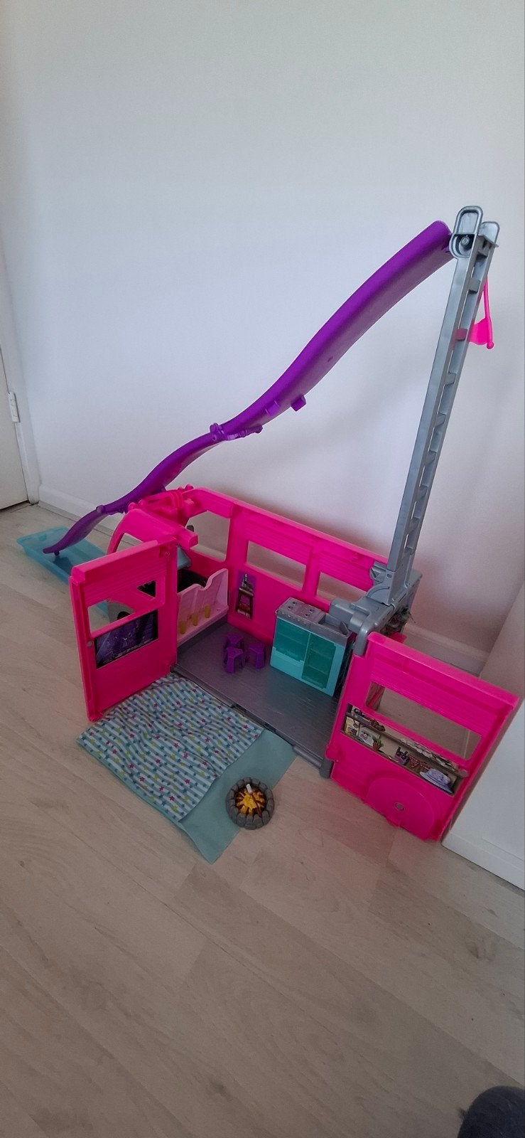 Barbie camper, Ophalen, Toebehoren
