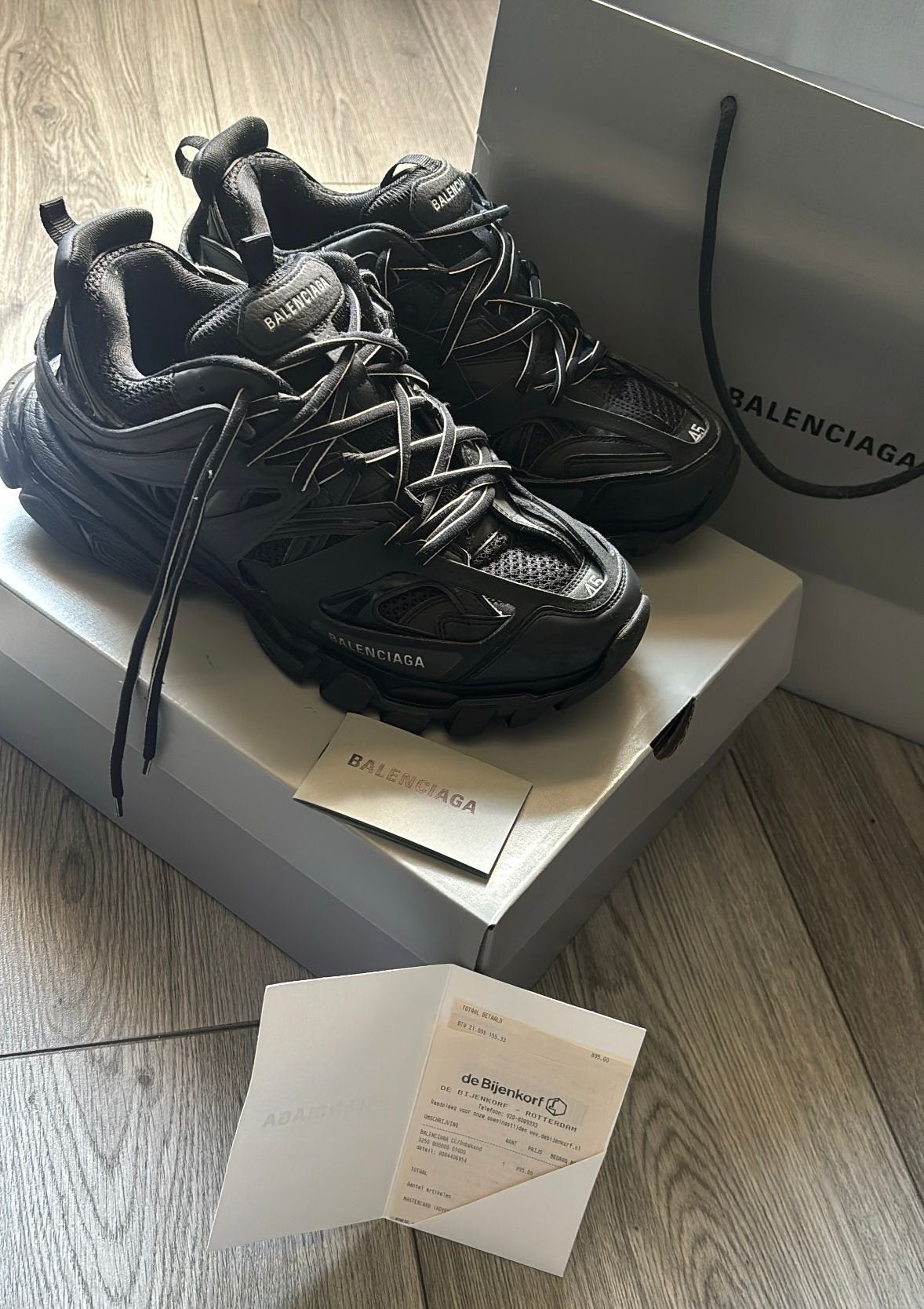 Heren Balenciaga Track maat 45, Zwart, Ophalen of Verzenden, Sneakers of Gympen, Zo goed als nieuw