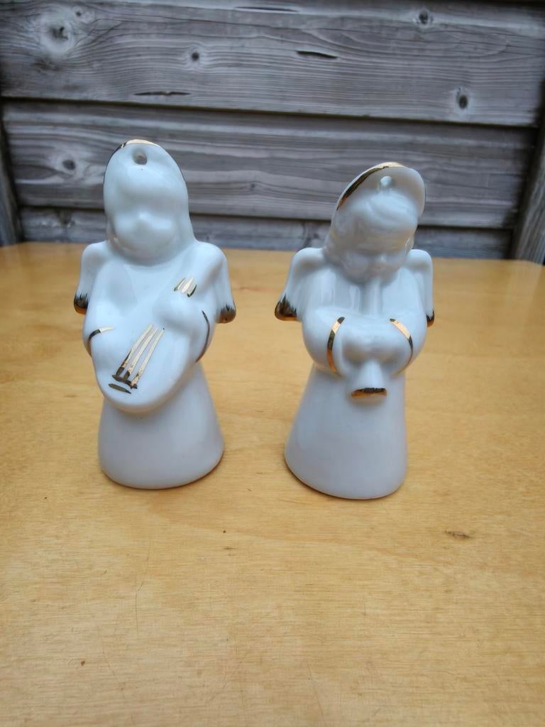 2 beeldjes engel, Verzamelen, Beelden en Beeldjes, Ophalen of Verzenden, Zo goed als nieuw, Religie