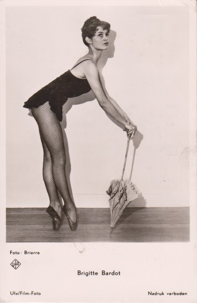 Filmsterren ansichtkaart Brigitte Bardot, Verzenden, 1940 tot 1960, Gelopen, Sterren en Beroemdheden